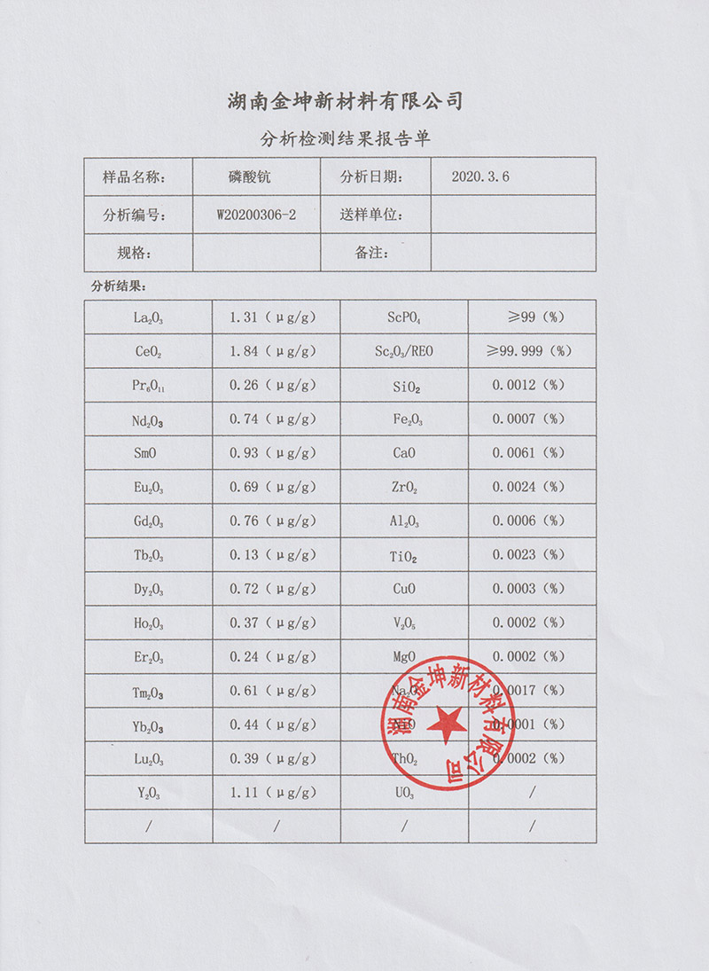 湖南金坤新材料有限公司,金屬鈧,金屬鈧粉,鋁鈧合金,金屬鈧靶,鋁鈧靶材,鋁基靶材,氧化鈧,各類鈧鹽,氟化鈧,貴金屬粉末低氧超細鈦粉,鋯粉,鉿粉,鈮粉,鉭粉